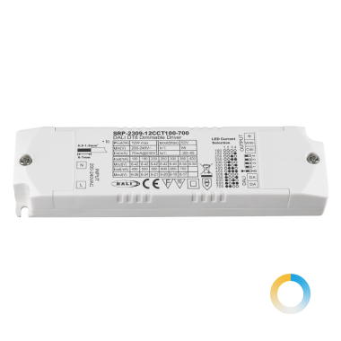 12W恒流 DALI-2 DT8 調光調色電源100-700mA 